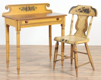 Country Table & Chair, 19th C