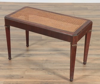 Classical Style Parcel Gilt Mahogany Bench, c.1940