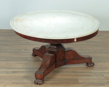 Empire Mahogany Coffee Table, 19th C.