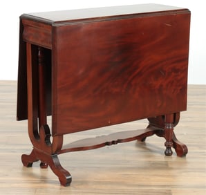 American Victorian Mahogany Sunderland Table, Late