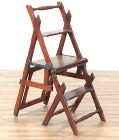 Victorian Metamorphic Armchair/Library Steps