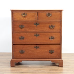 Victorian Oak Chest of Drawers, 19th C.
