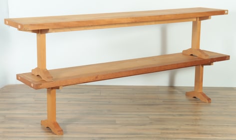 Pair Shaker Style Pine Benches