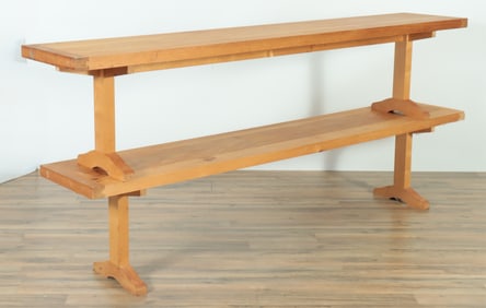 Pair Shaker Style Pine Benches