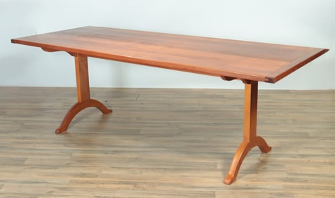 Shaker Workshop Stained Cherry Farm Table