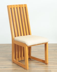 Frank Lloyd Wright Style Oak Side Chair