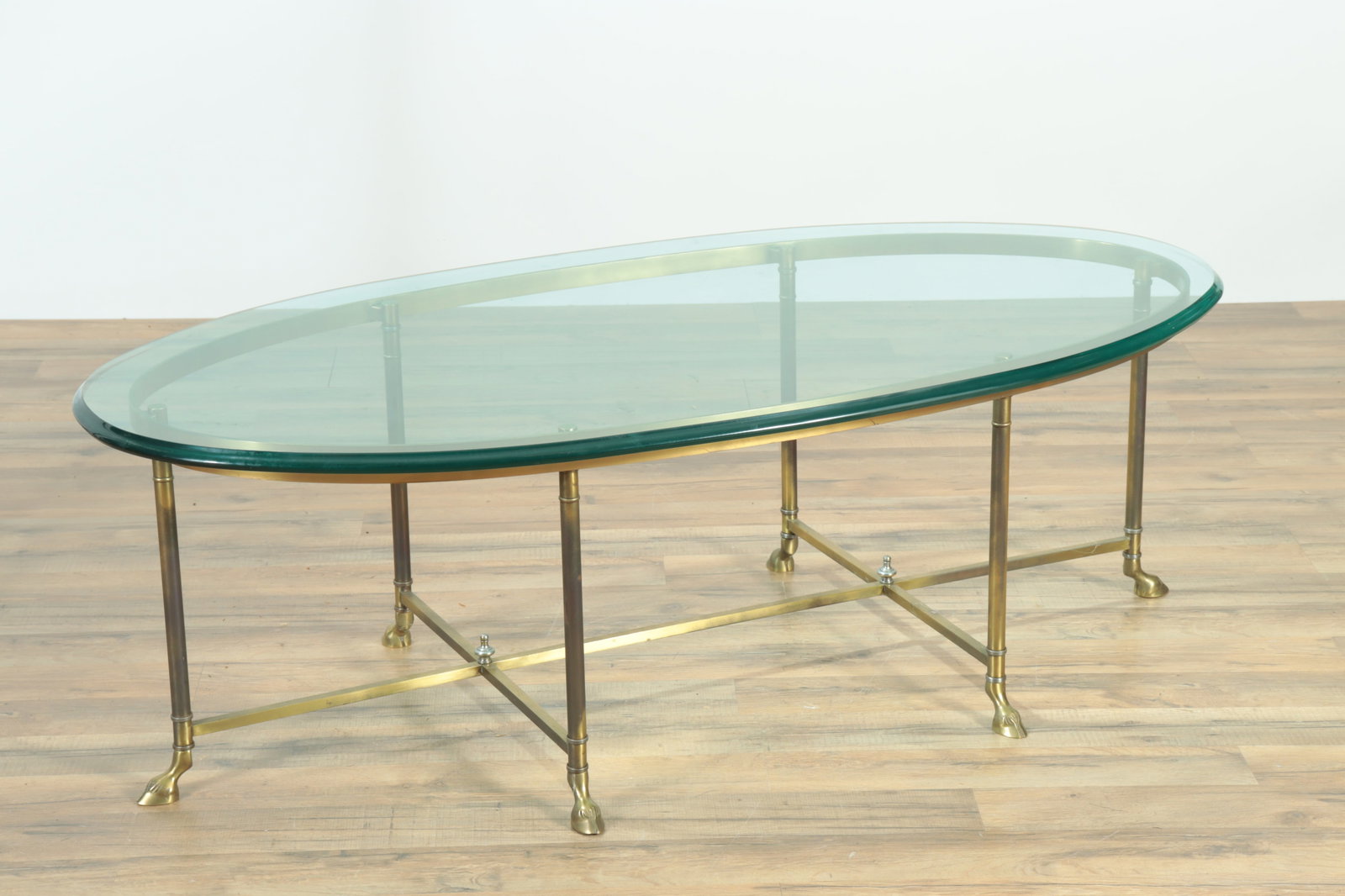 LaBarge Style Brass Coffee Table (1 of 5)