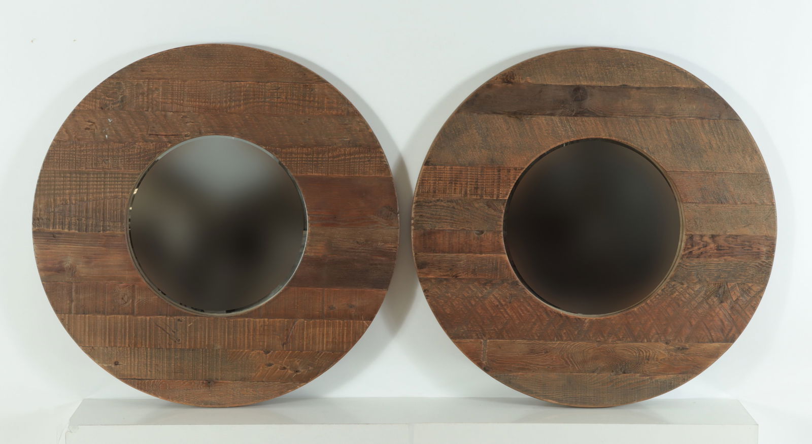 Pair of Modern Arts & Crafts Pine Mirrors (1 of 4)