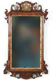 George III Carved Parcel Gilt Pier Mirror, 18th C