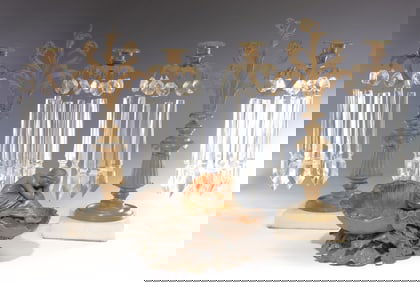 Pair of Classical Candelabra & Coupe