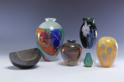 Contemporary Art Glass Vases and Sculpture
