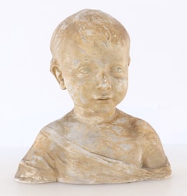 Italian Ceramic Bust of Boy