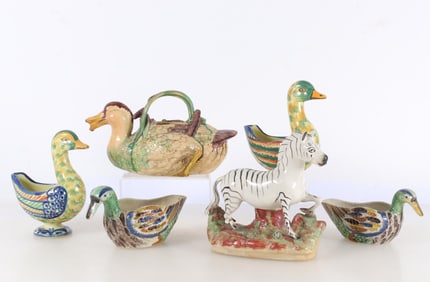 Group of English & Continental Animal Jugs