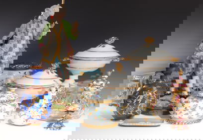 Group of English & Continental Porcelains