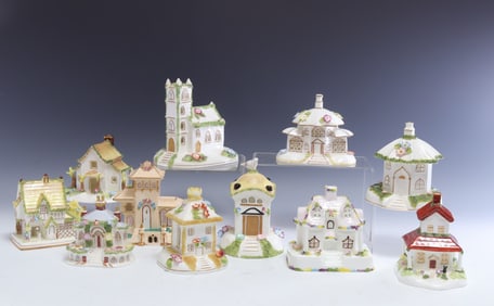 Group of 11 'Coalport Cottages'