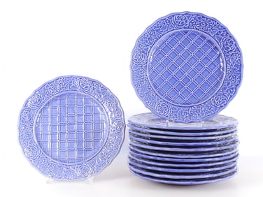 Tiffany & Co Blue Pottery Dinner Plates