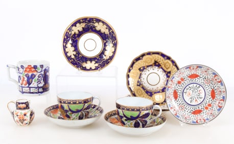 Group of English Imari Tableware
