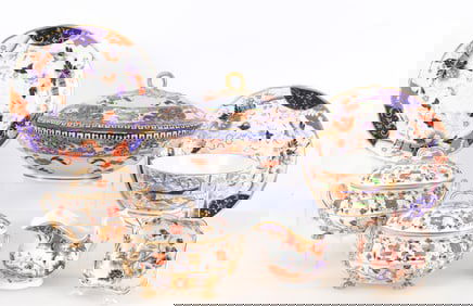 Group of English Imari Stoneware