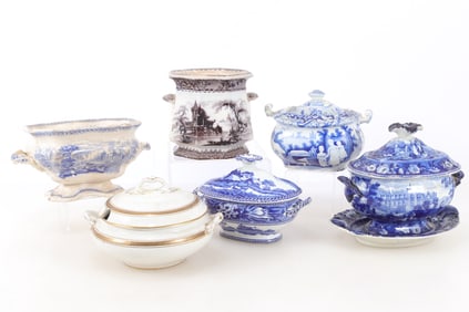 Group of Six English Tureens
