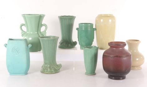 Group of Mid-Century Pottery Vases