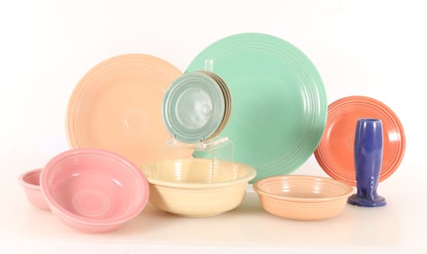 Group of Fiesta Ware & Mammoth Pottery