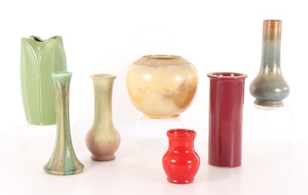 Group of American & European Pottery Vases