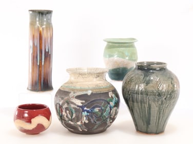 Group of Modern Art Pottery Vases
