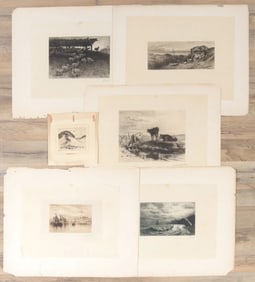 19th/Early 20thC.Pastoral,Sea Etching Collection