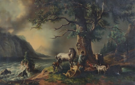 European School O/C Landscape w Figures