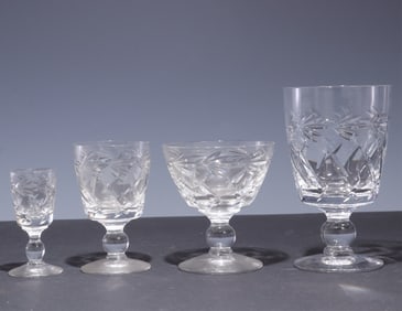 Webb Cut Glass Stemware