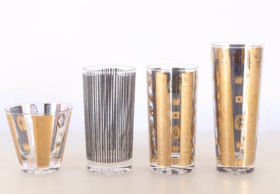 31 Mid Century Georges Briard Barware Glasses