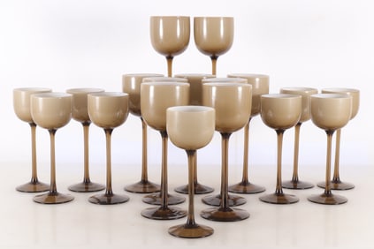 Carlo Moretti Midcentury Cafe au lait Stemware