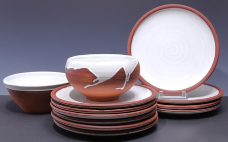 Stephan Pearce - Terracotta Dinner Plates + Bowls