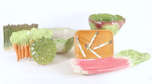 Group of Barbara Eigen Majolica Tableware