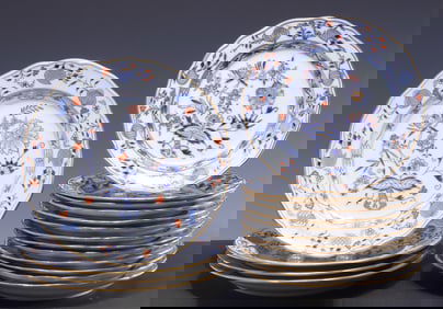 Meissen Rich Blue Onion - Assembled Service