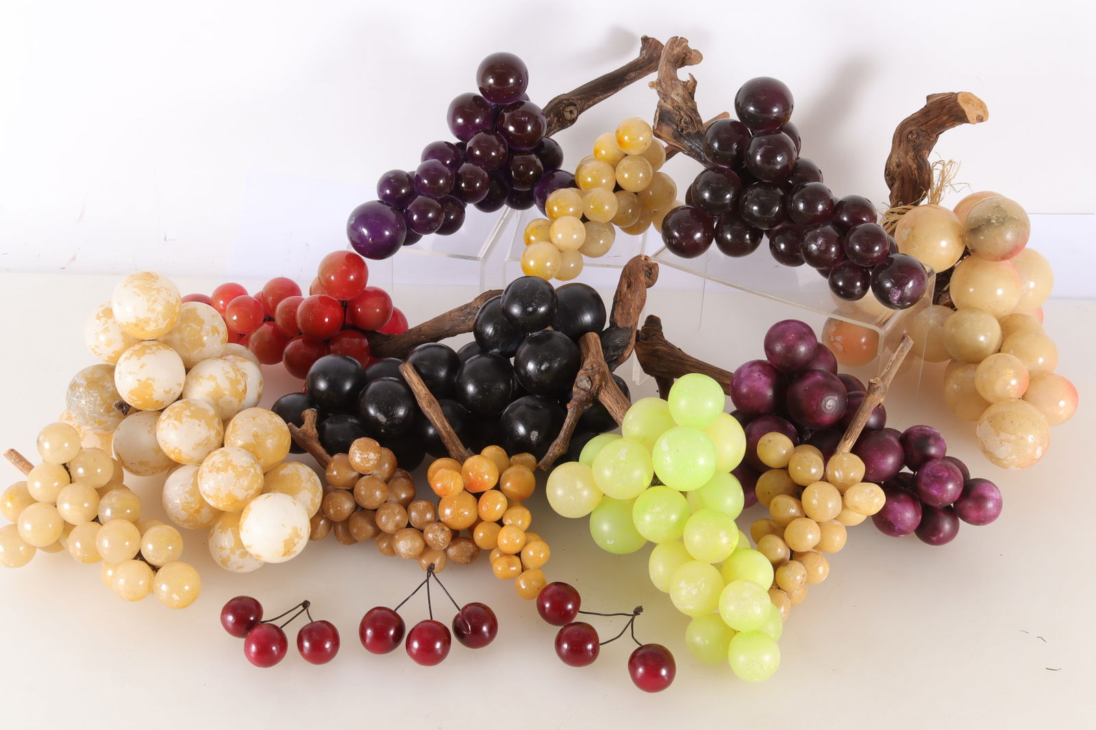 Collection of Vintage Stone Fruit 20th C (1 of 6)