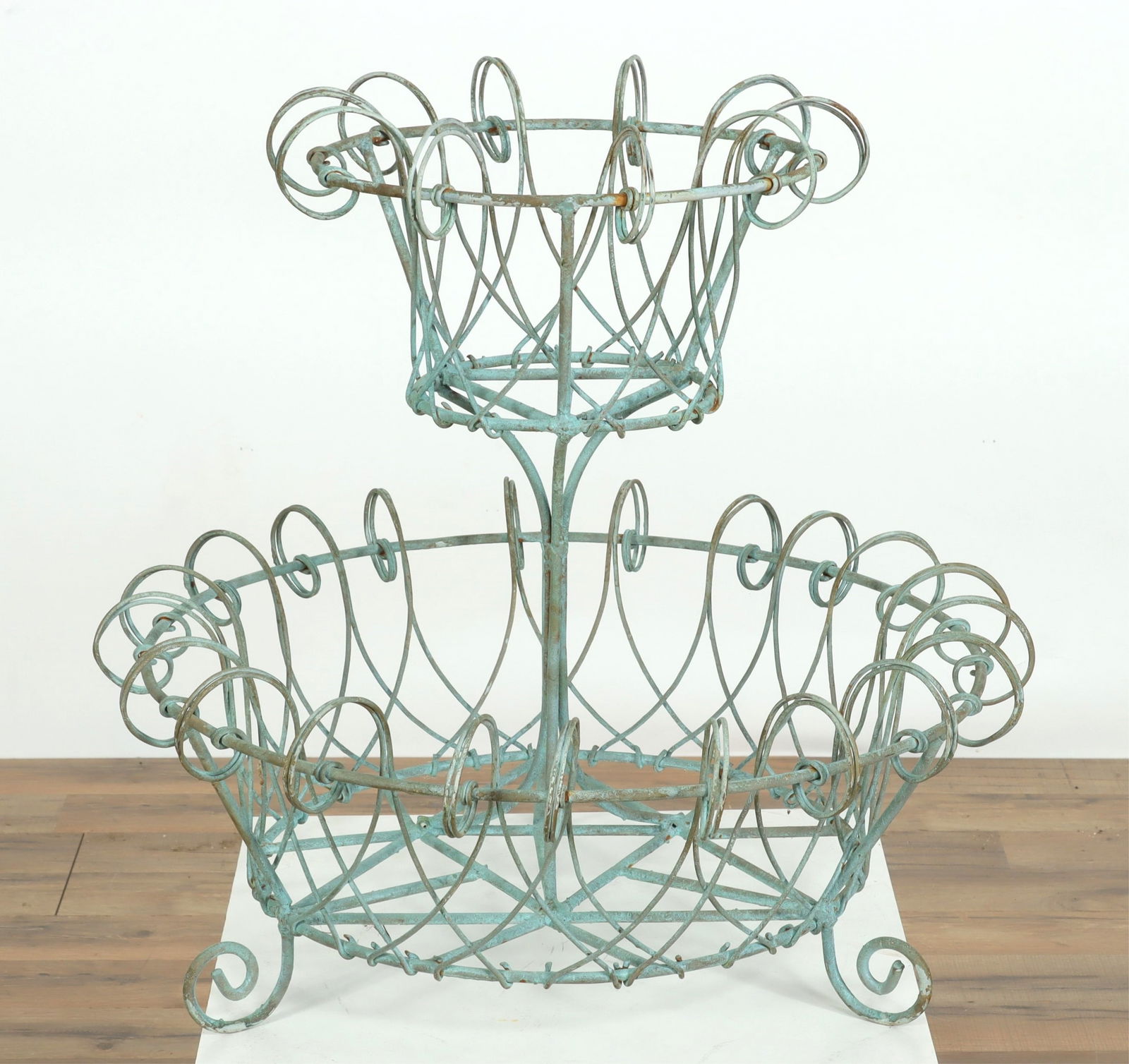Two-Tier Wrought Iron Plant Stand (1 of 4)