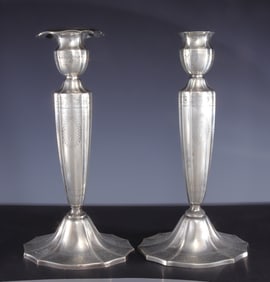Pair of Gorham Sterling Silver Candlesticks