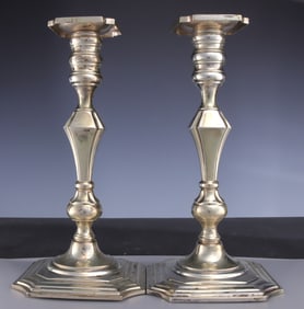 Pair of Sterling Silver Candlesticks