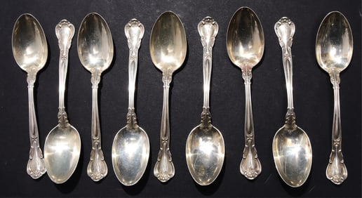 Group of Gorham Chantilly Sterling Silver Spoons