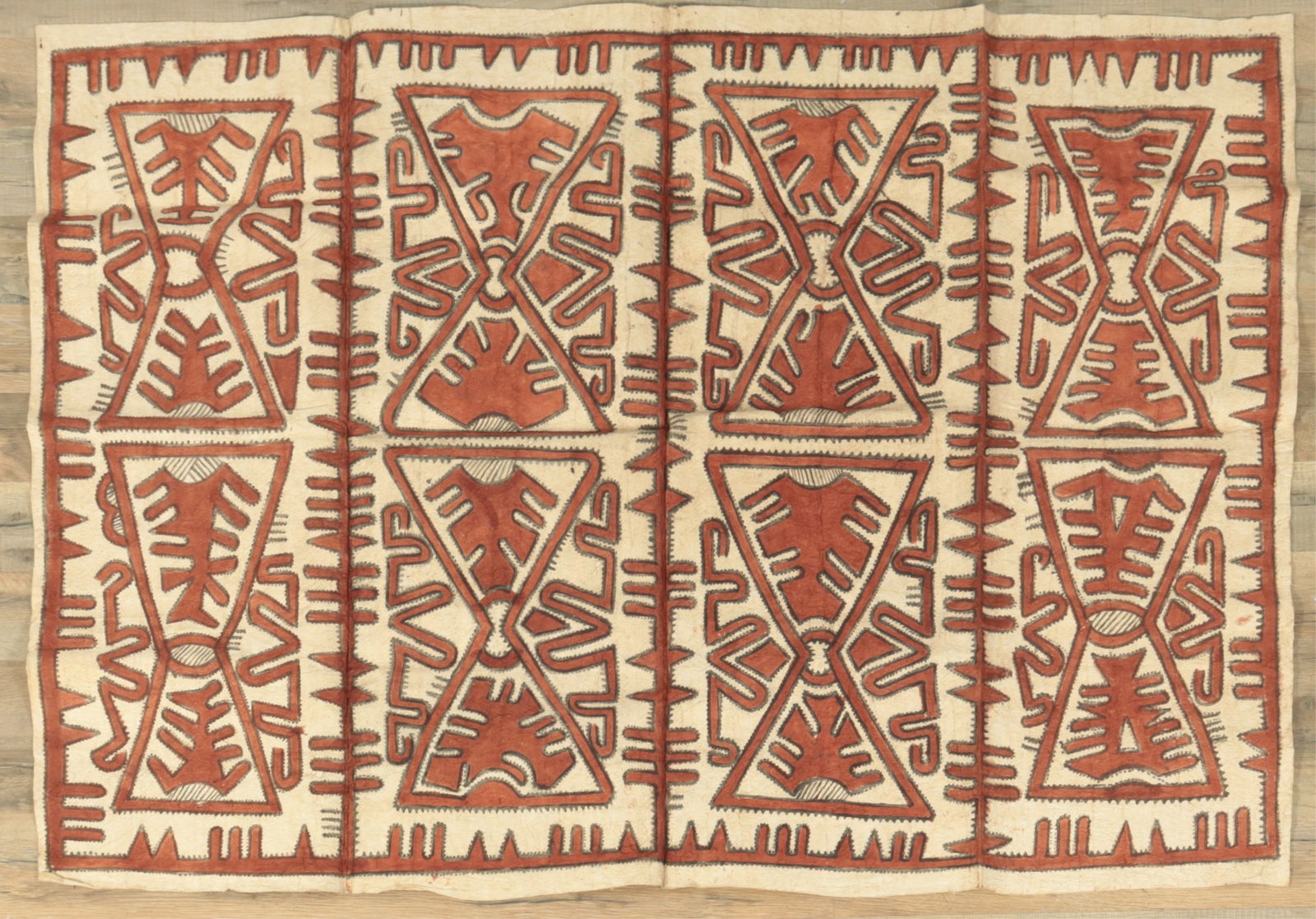 Vintage Bark Cloth Panel (1 of 5)