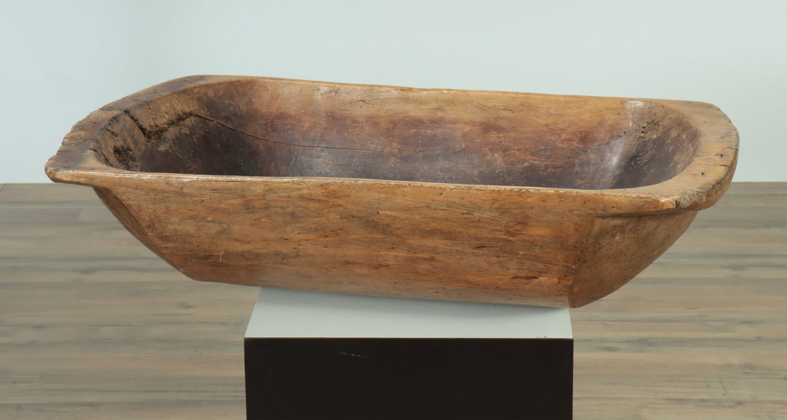 American Primitive Pine Carved Dough Bowl (1 of 7)