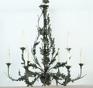 Richard Taylor 9 Light Tole Chandelier