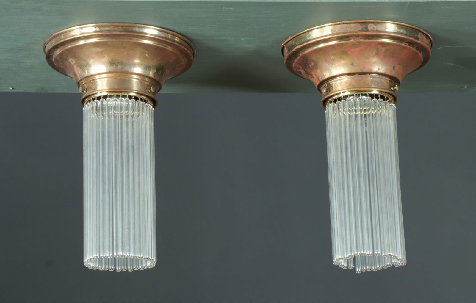 Pair Austrian Jugendstil Deco Ceiling Lights (1 of 5)