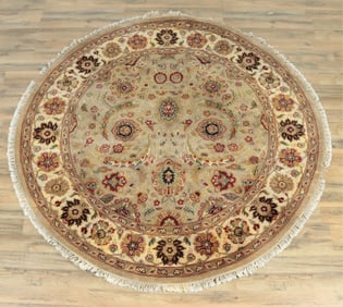Round Mahal Carpet 6'