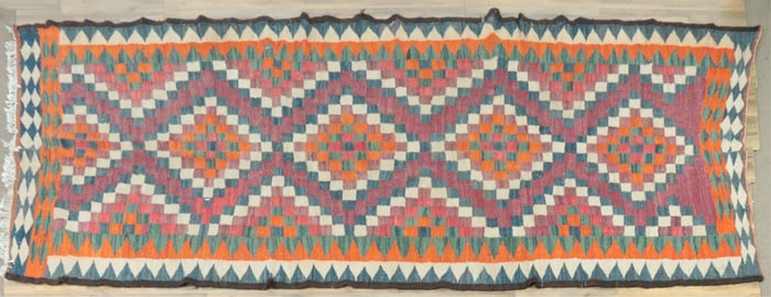 Turkish Kilim Wool Hall Rug