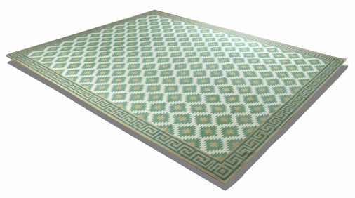 Indian Wool Dhurrie Carpet 13 x 16-9