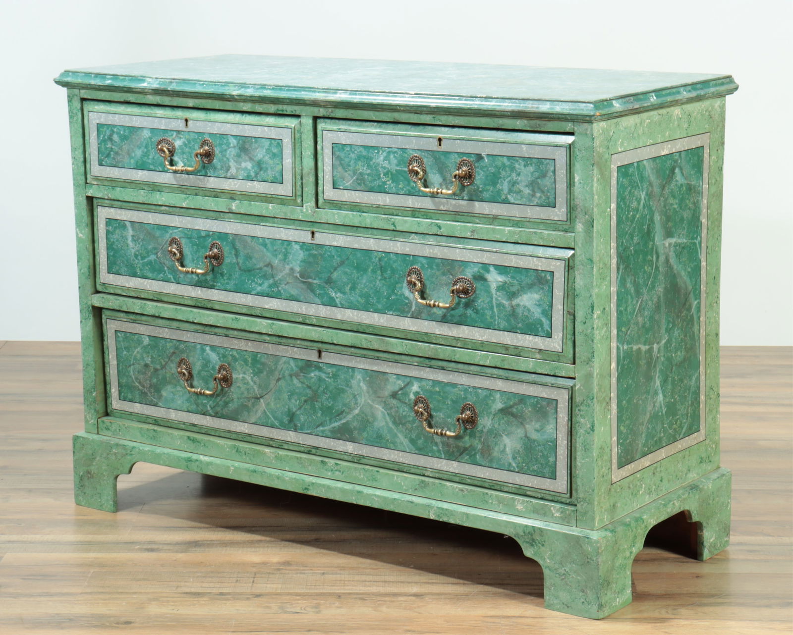 Classical Style Faux Marble Chest of Drawers, 19C (1 of 9)