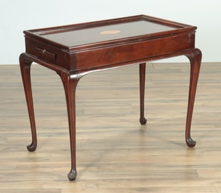 Madison Square Queen Anne Style Inlaid Tea Table