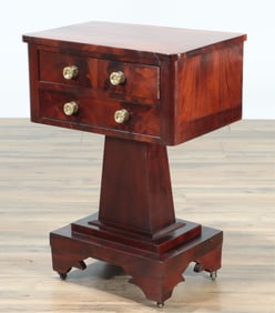 American Classical Mahogany Side Table, 19th C.